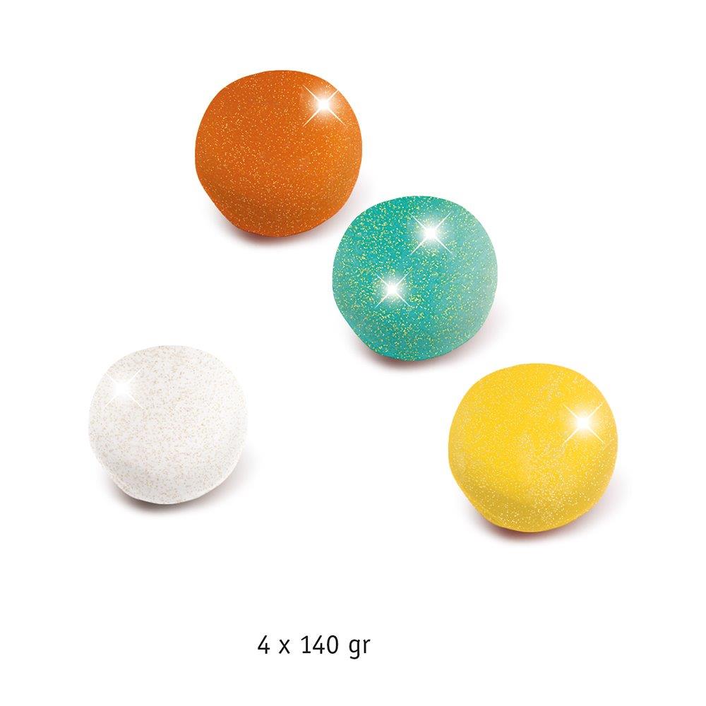 Djeco Design Young children - Modelling 4 pots of glittery play dough
