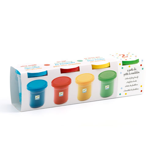 Djeco 4 tubs of play dough