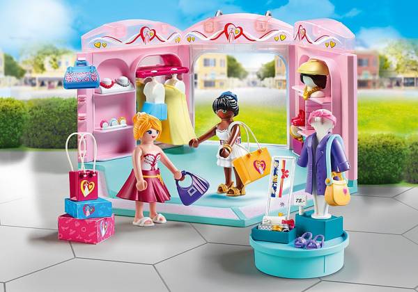 PLAYMOBIL 70591 CITY LIFE FASHION STORE PLAYSET WITH FIGURES