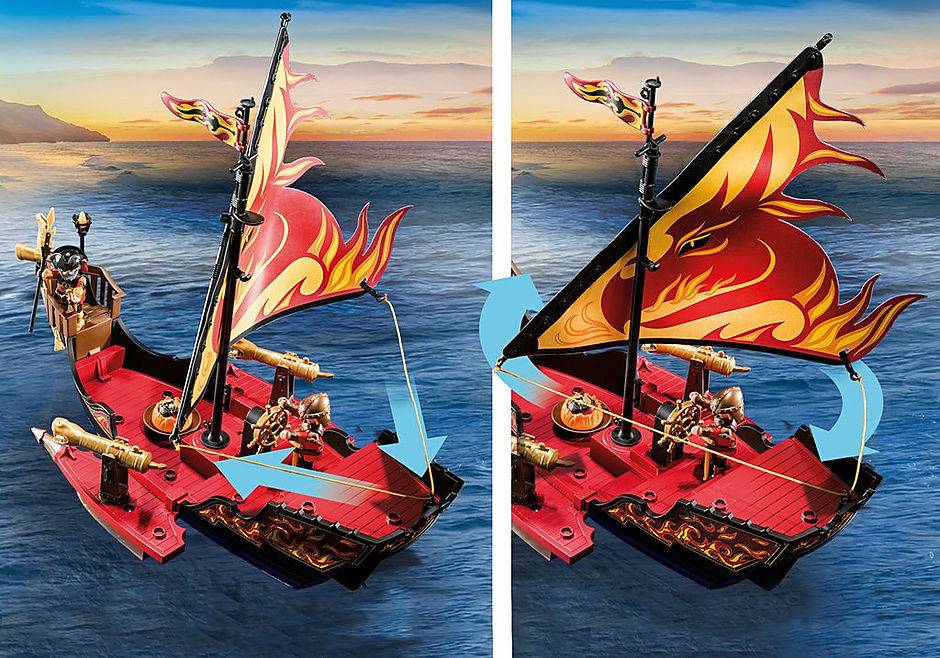 PLAYMOBIL 70641 BURNHAM RAIDERS FIRE SHIP