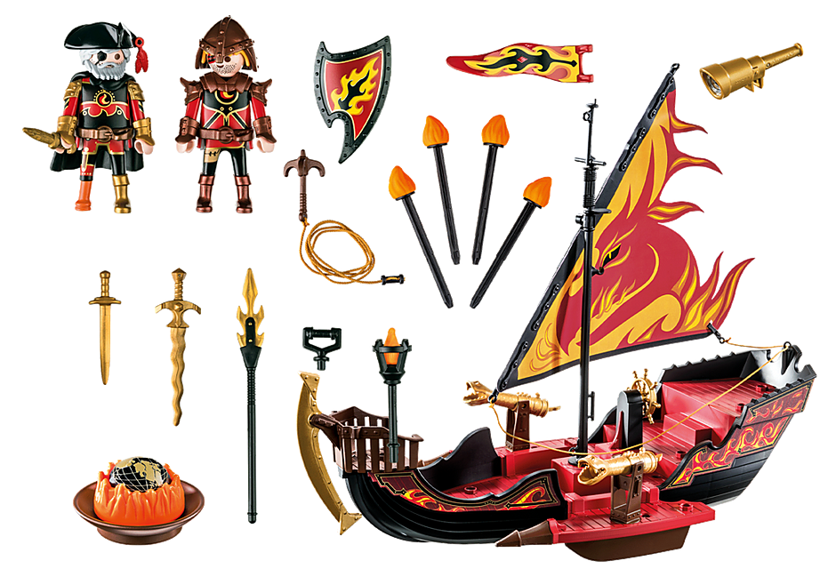 PLAYMOBIL 70641 BURNHAM RAIDERS FIRE SHIP
