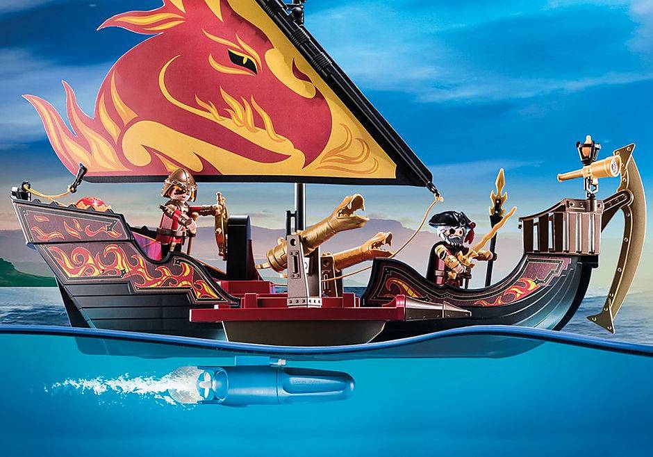 PLAYMOBIL 70641 BURNHAM RAIDERS FIRE SHIP