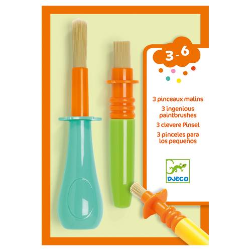 Djeco 3 ingenious paintbrushes