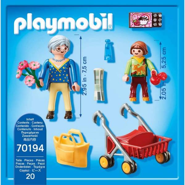 PLAYMOBIL 70194 GRANDMA WITH ROLLATOR