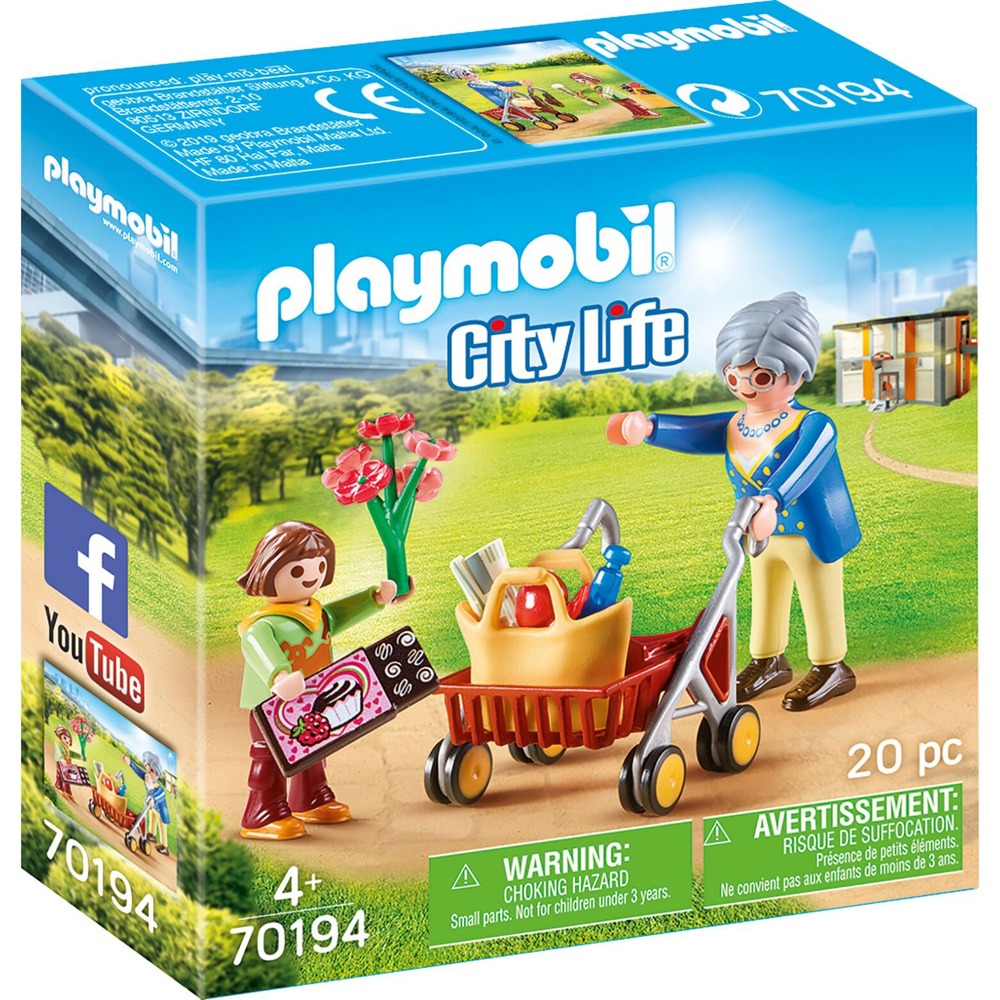 PLAYMOBIL 70194 GRANDMA WITH ROLLATOR