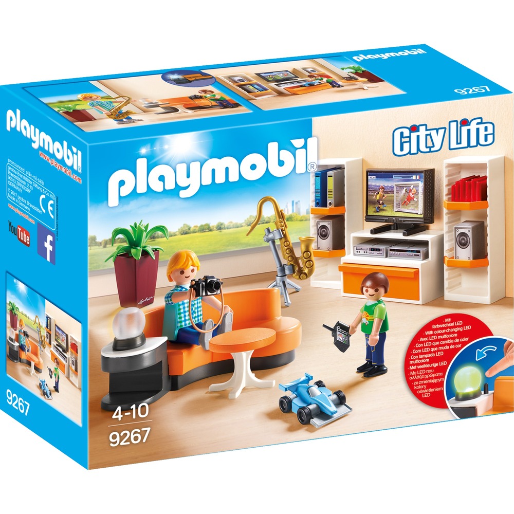 PLAYMOBIL 9267 CITY LIFE MODERN HOUSE LIVING ROOM TOY