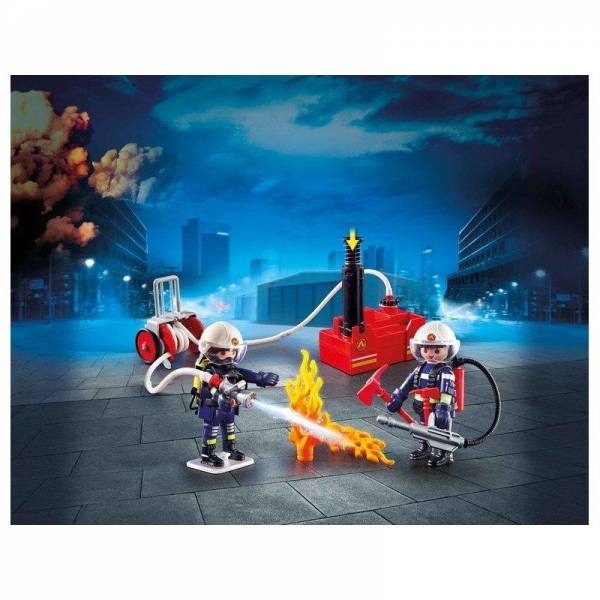 Playmobil 9468 City Action Firefighters With Water Pump