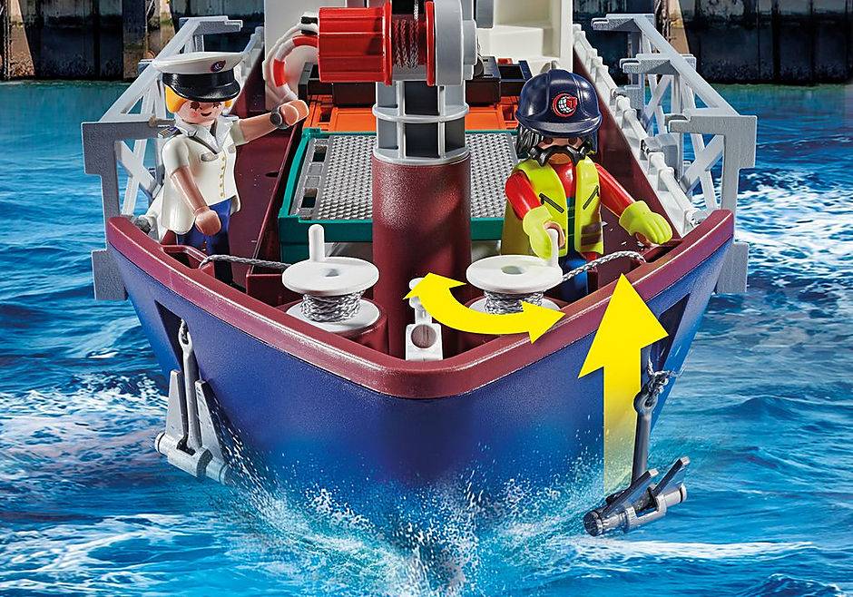 PLAYMOBIL 70769 CARGO SHIP WITH BOAT