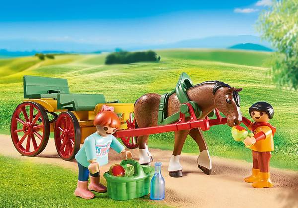 PLAYMOBIL 6932 COUNTRY HORSE-DRAWN WAGON