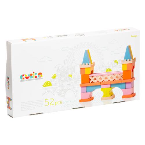 Cubika Wooden blocks construction kit «Cubika 1» 100pcs