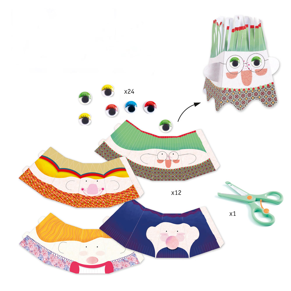 DJECO YOUNG CHILDREN - CUTTING OUT SNIP SNIP, CHARACTERS