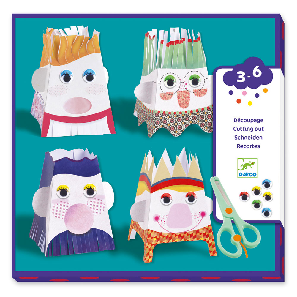 DJECO YOUNG CHILDREN - CUTTING OUT SNIP SNIP, CHARACTERS