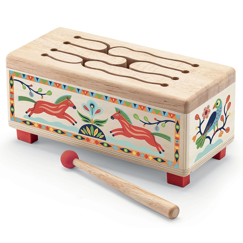 DJECO WOODEN DRUM