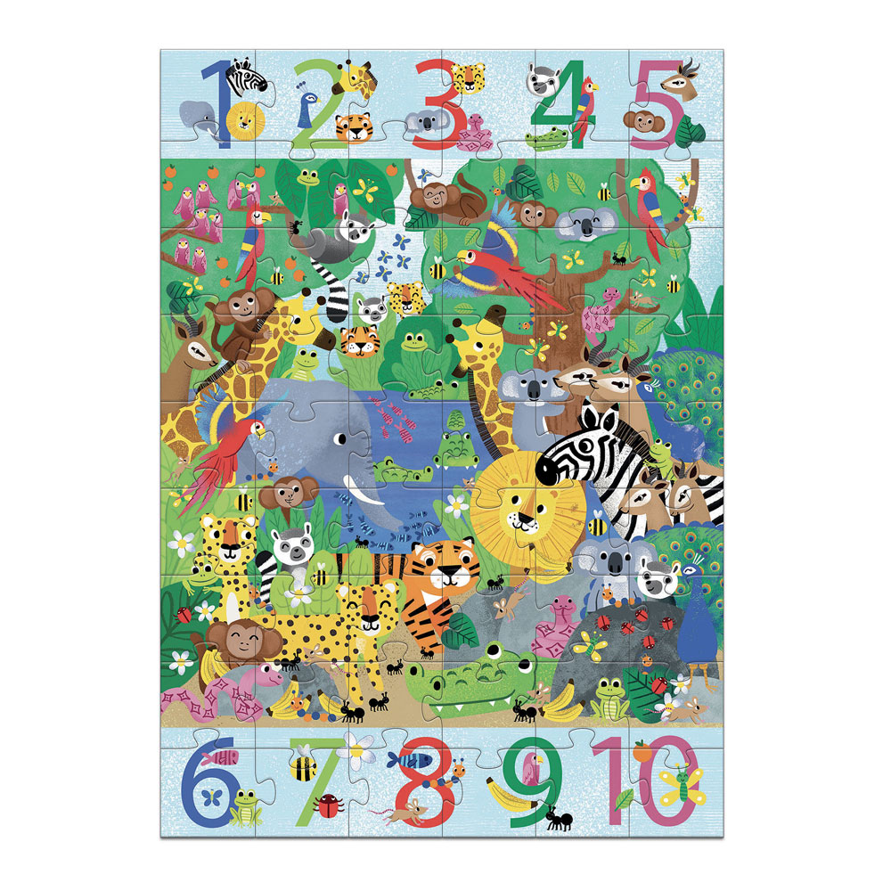 DJECO 1 TO 10 JUNGLE - 54 PCS