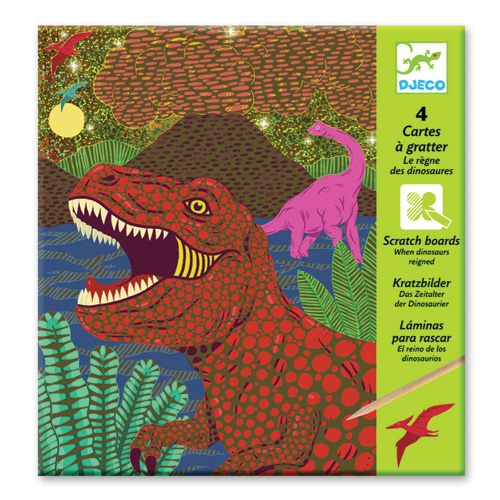 Design Small gift - Scratch cards When dinosaurs reigned