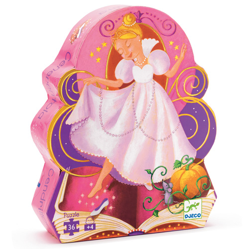 Djeco Silouhette Puzzles tales Cinderella - 36 pcs