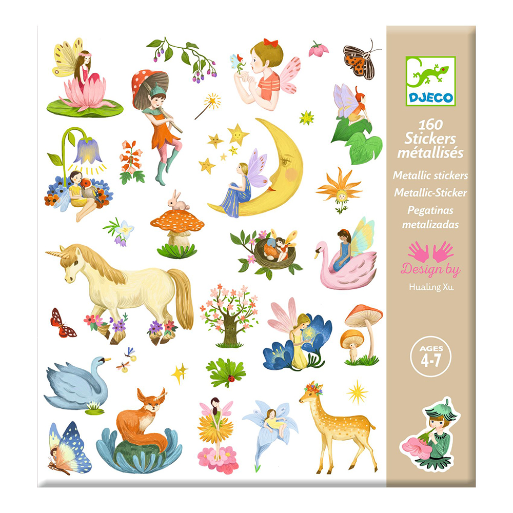 DJECO ART AND CRAFT SMALL GIFTS FOR OLDER ONES - STICKERS FANTASY