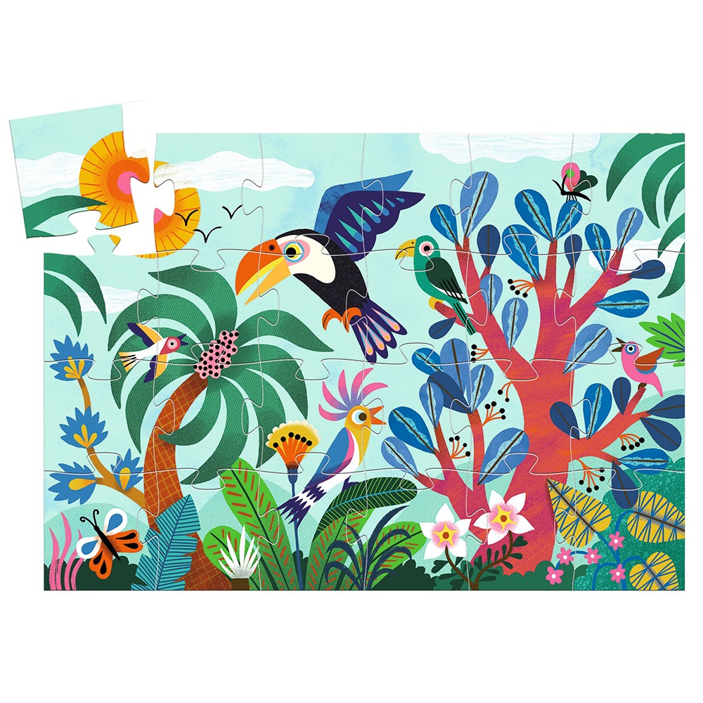 Djeco Coco the Toucan 24 pcs Silhoutte Puzzle