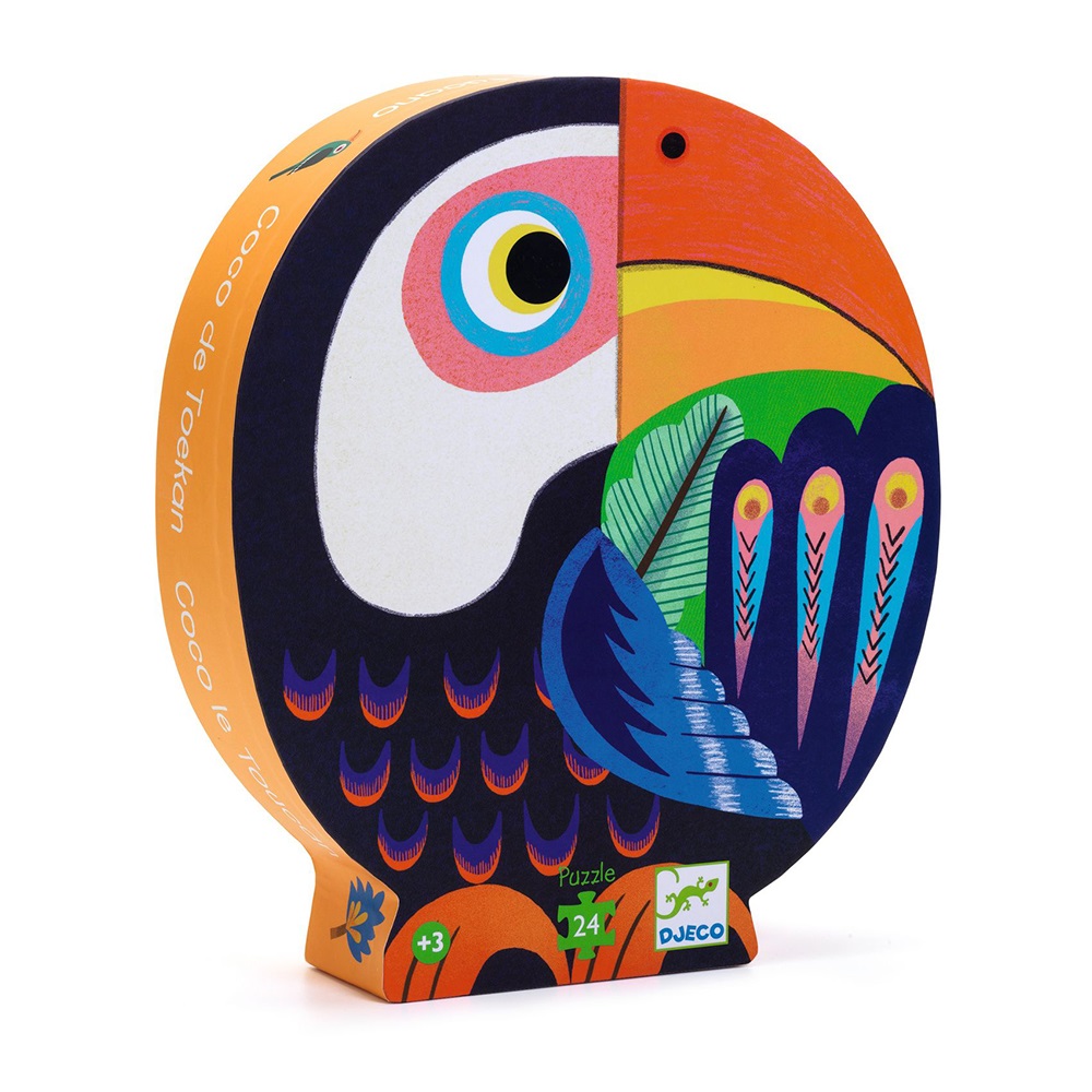 Djeco Coco the Toucan 24 pcs Silhoutte Puzzle