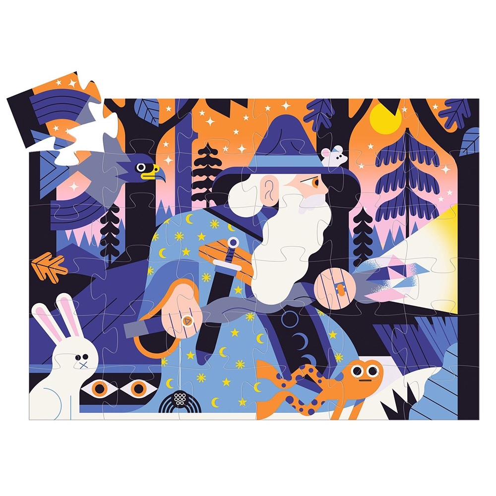 Djeco Puzzle Game 36 pcs. The magician and the crystal scepter