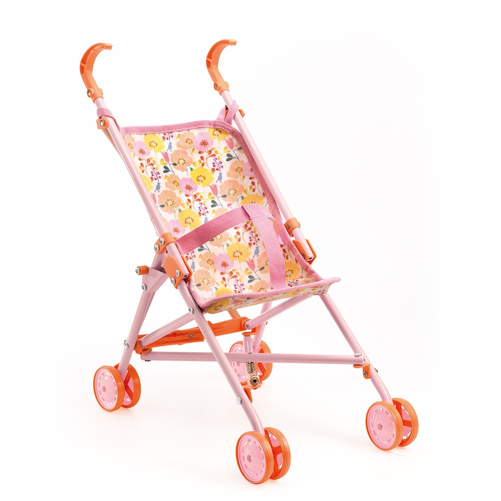 Djeco Stroller Flowers - 54 cm