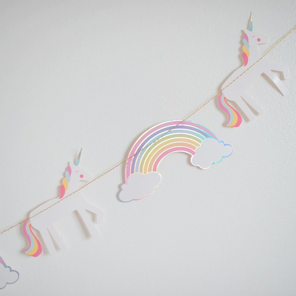 Great Pretenders Garlands - Unicorn w/ Rainbows 182 cm