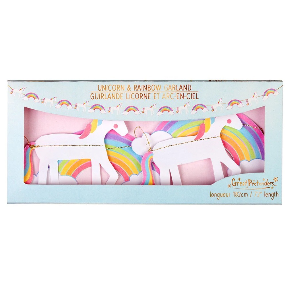 Great Pretenders Garlands - Unicorn w/ Rainbows 182 cm