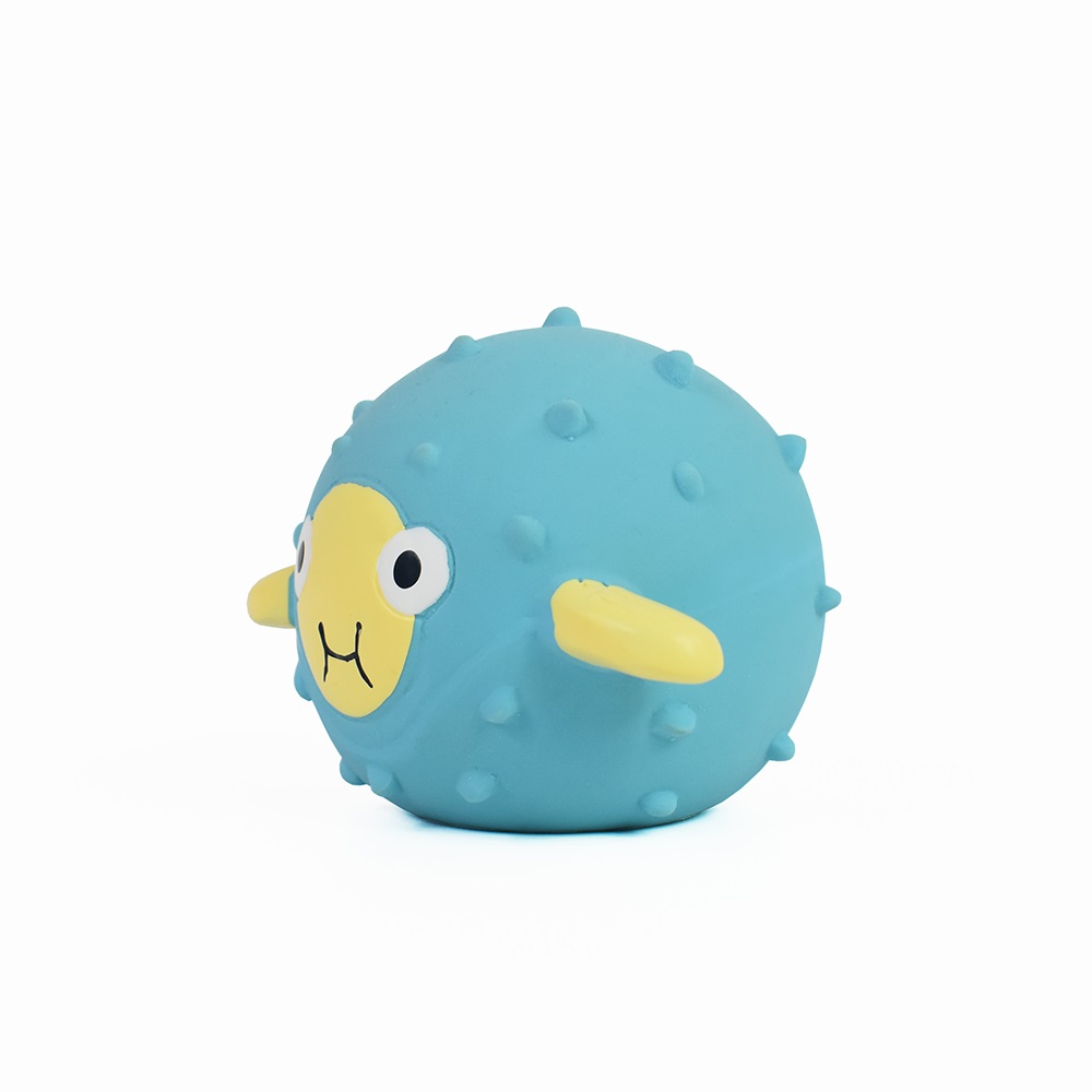 Splash Puffer Fish Latex Pool Toy Blue