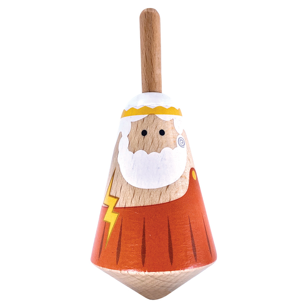 Svoora Wooden Top Mythology Figure Zeus