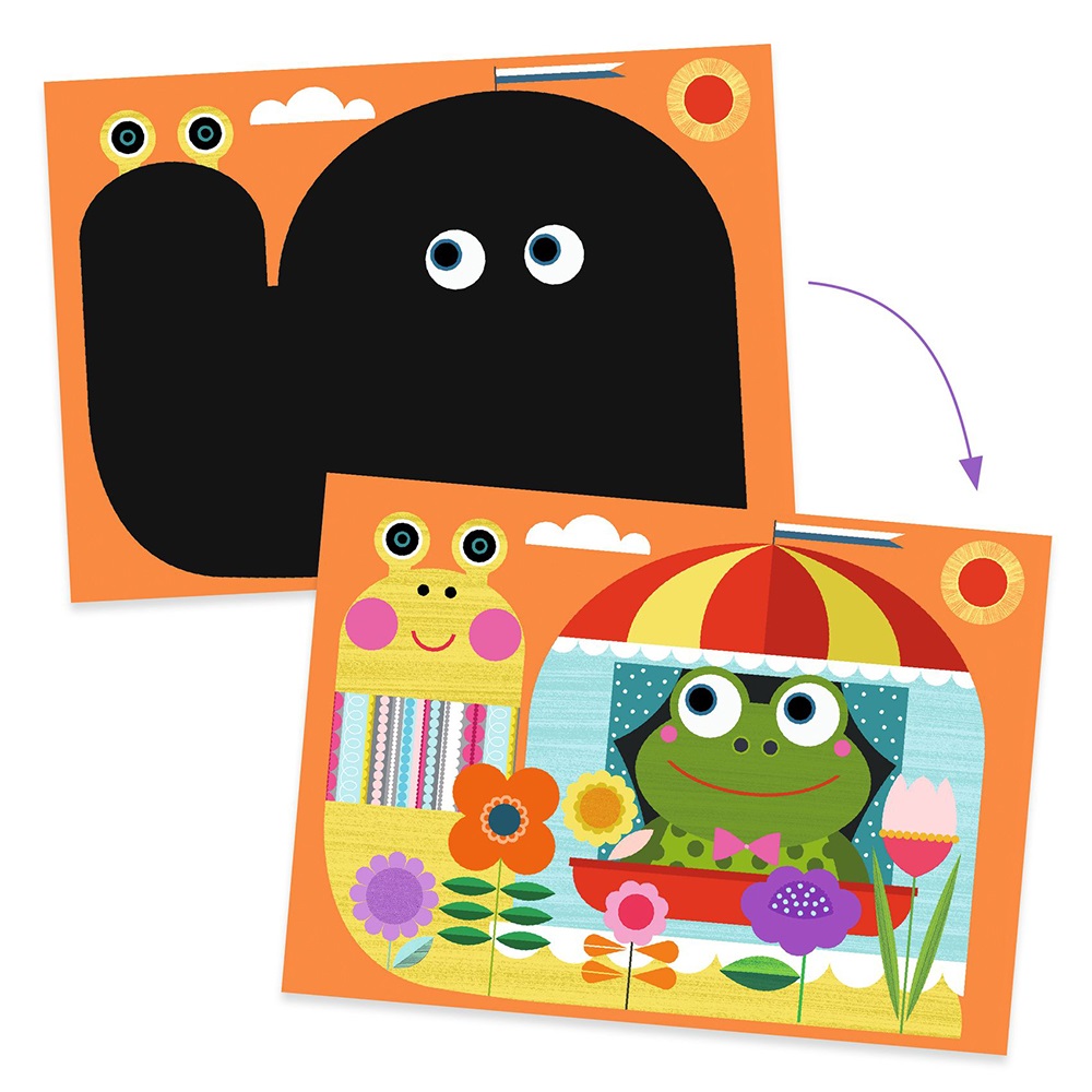 DJECO ART AND CRAFT SMALL GIFTS FOR LITTLE ONES - SCRATCH CARDS IT IS FUN TO DISCOVER