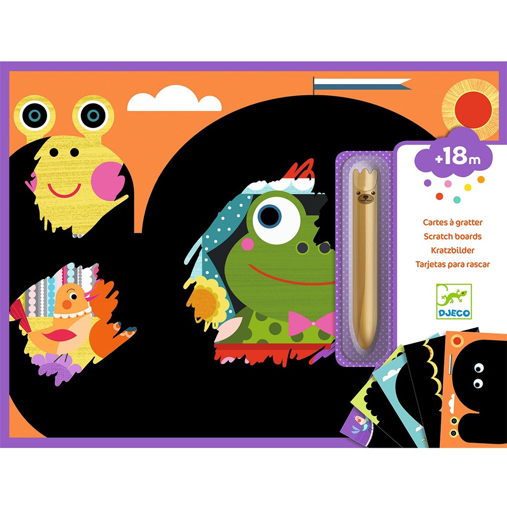 DJECO ART AND CRAFT SMALL GIFTS FOR LITTLE ONES - SCRATCH CARDS IT IS FUN TO DISCOVER