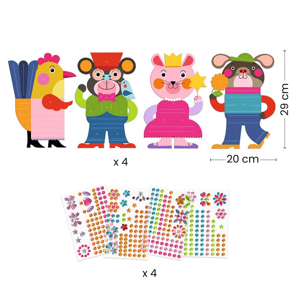 DJECO ART AND CRAFT SMALL GIFTS FOR LITTLE ONES - STICKERS SPARKLES