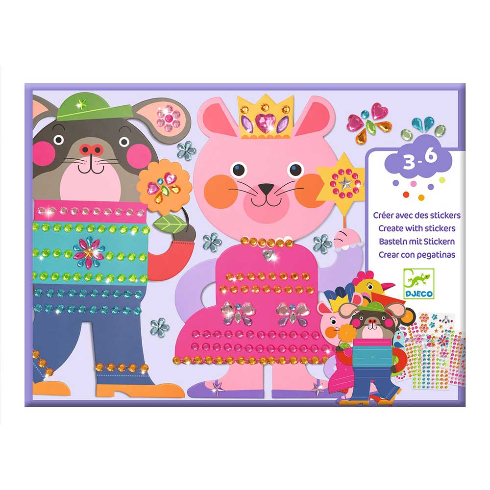 DJECO ART AND CRAFT SMALL GIFTS FOR LITTLE ONES - STICKERS SPARKLES