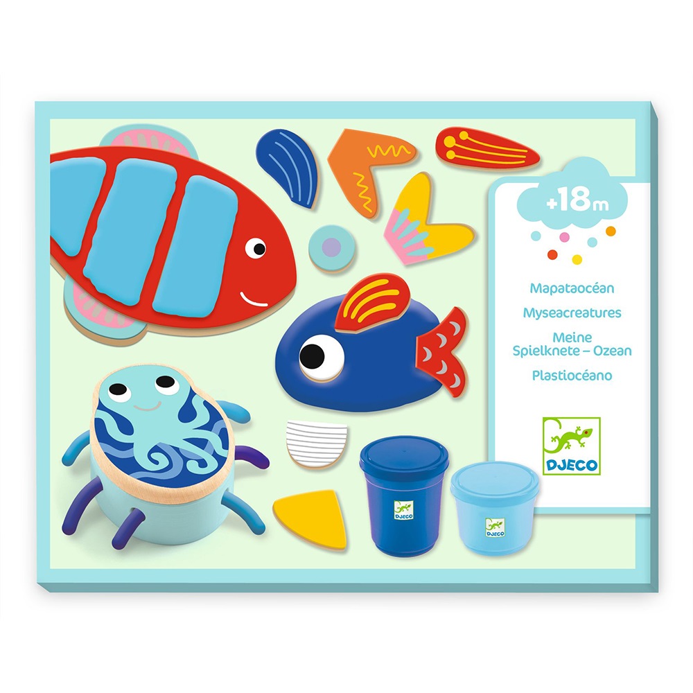 DJECO ART AND CRAFT LITTLE ONES - PLAY DOUGH MYSEACREATURES