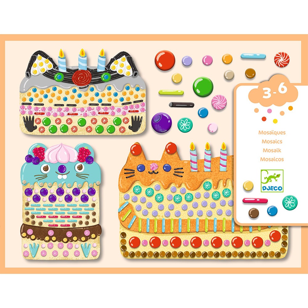 DJECO ART AND CRAFT LITTLE ONES - COLLAGES CAKES AND SWEETS