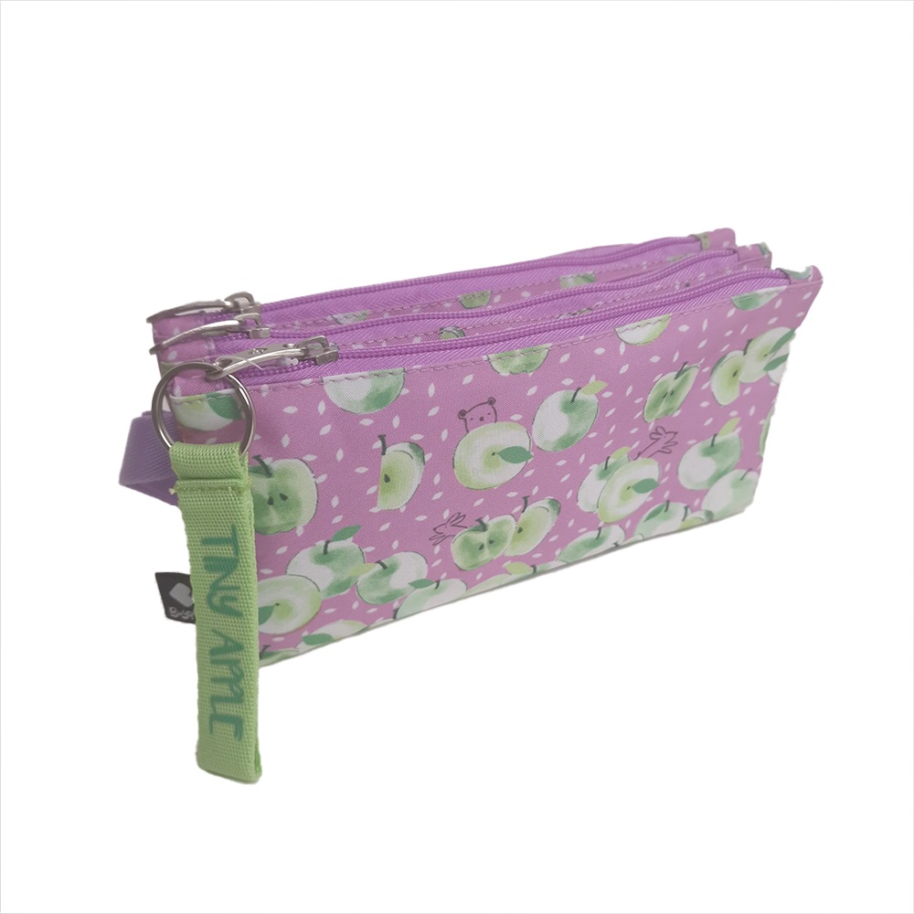 ΒUSQUETS PENCIL CASE COMPARTMENTS TINY APPLE M23