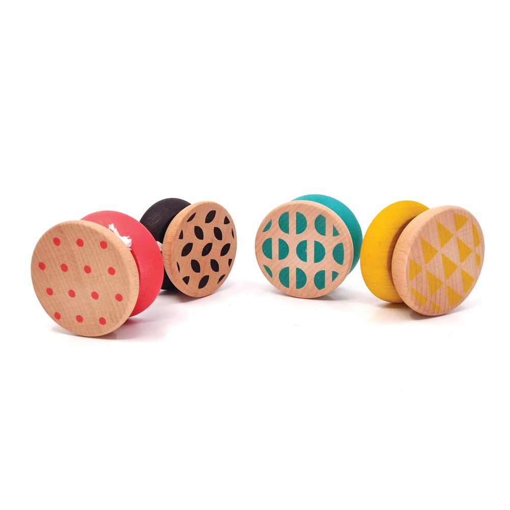 Svoora wooden yo-yo classic in 4 designs (SOLD SEPARATELY, 1 OF 4 DESIGNS)