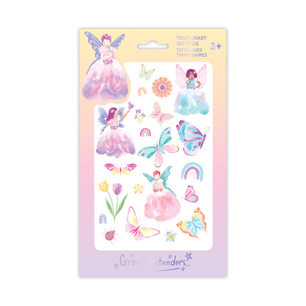 GREAT PRETENDERS BUTTERFLY FAIRY TATTOO - 18 PC