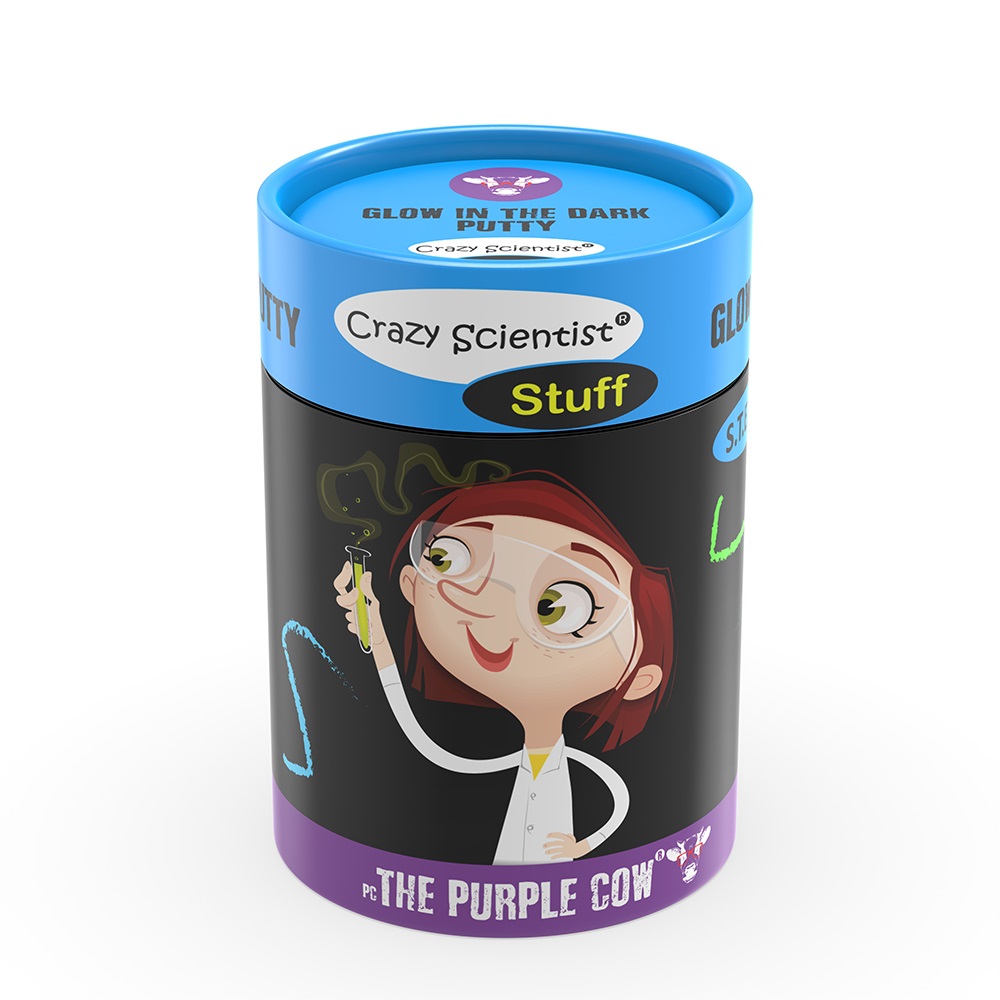 PURPLE COW CRAZY SCIENTIST STUFF - GLOW IN THE DARK PUTTY