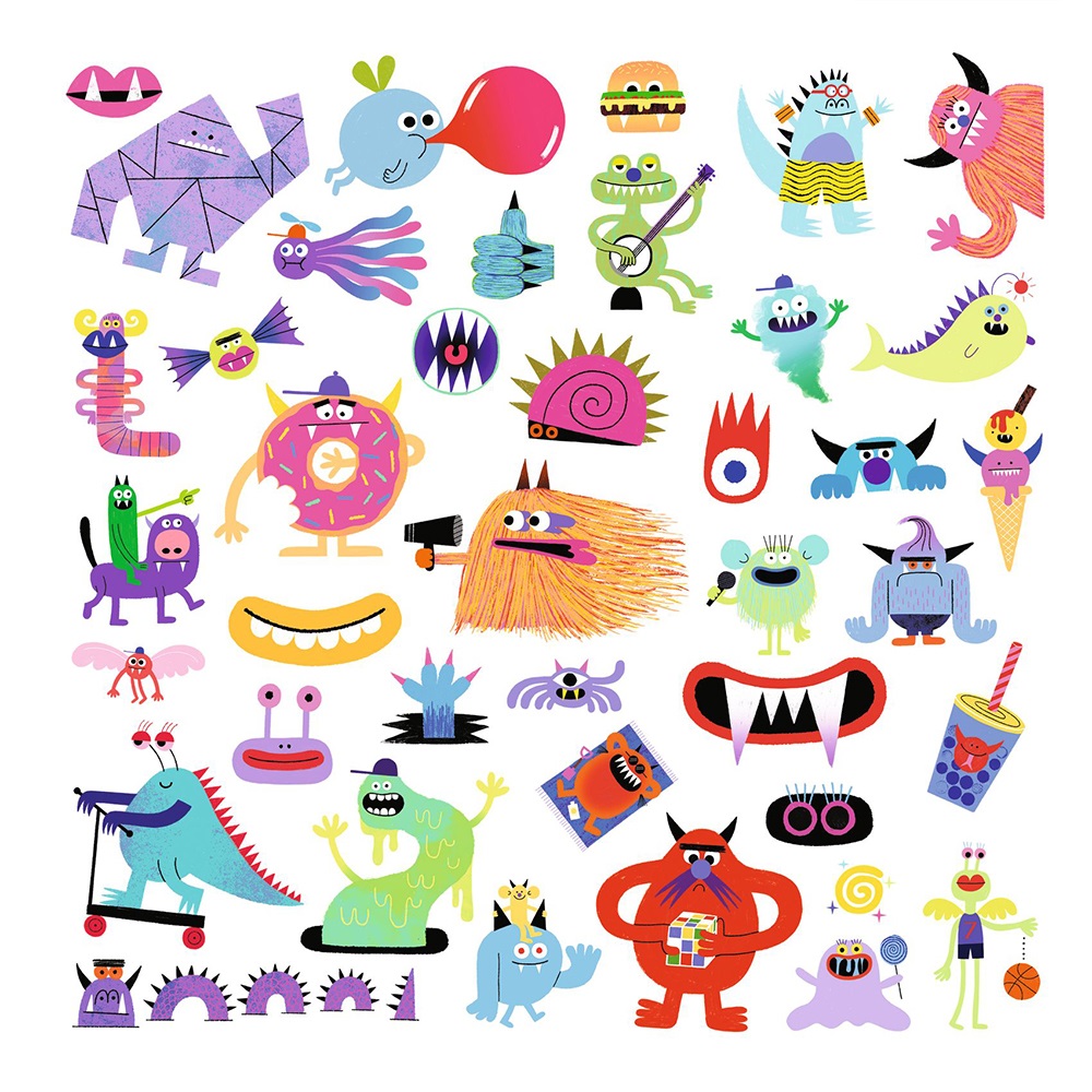 DJECO ART AND CRAFT SMALL GIFTS FOR OLDER ONES - STICKERS MONSTERS