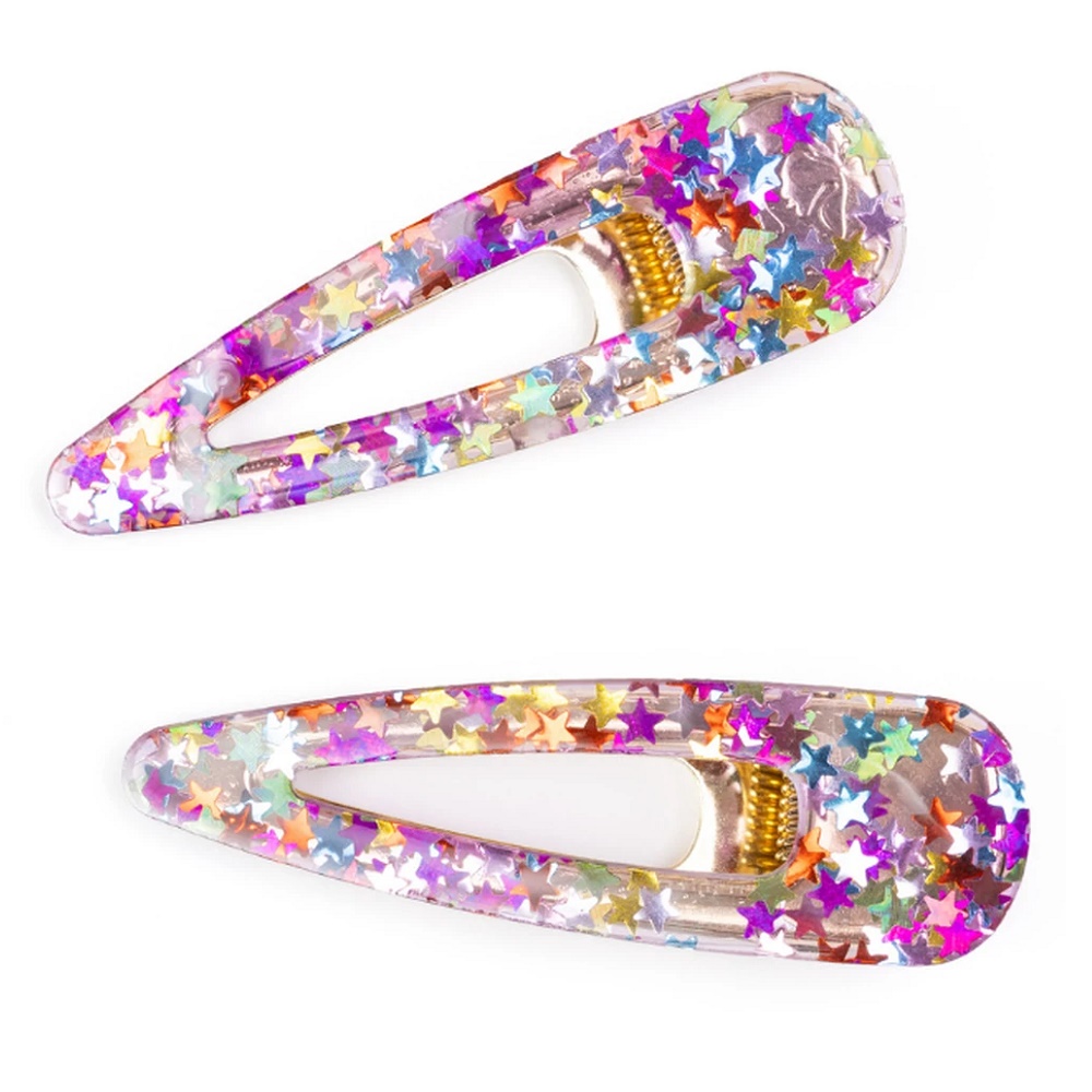 GREAT PRETENDERS BOUTIQUE GEL SPARKLE HAIRCLIPS, 2 PCS ASSORTED