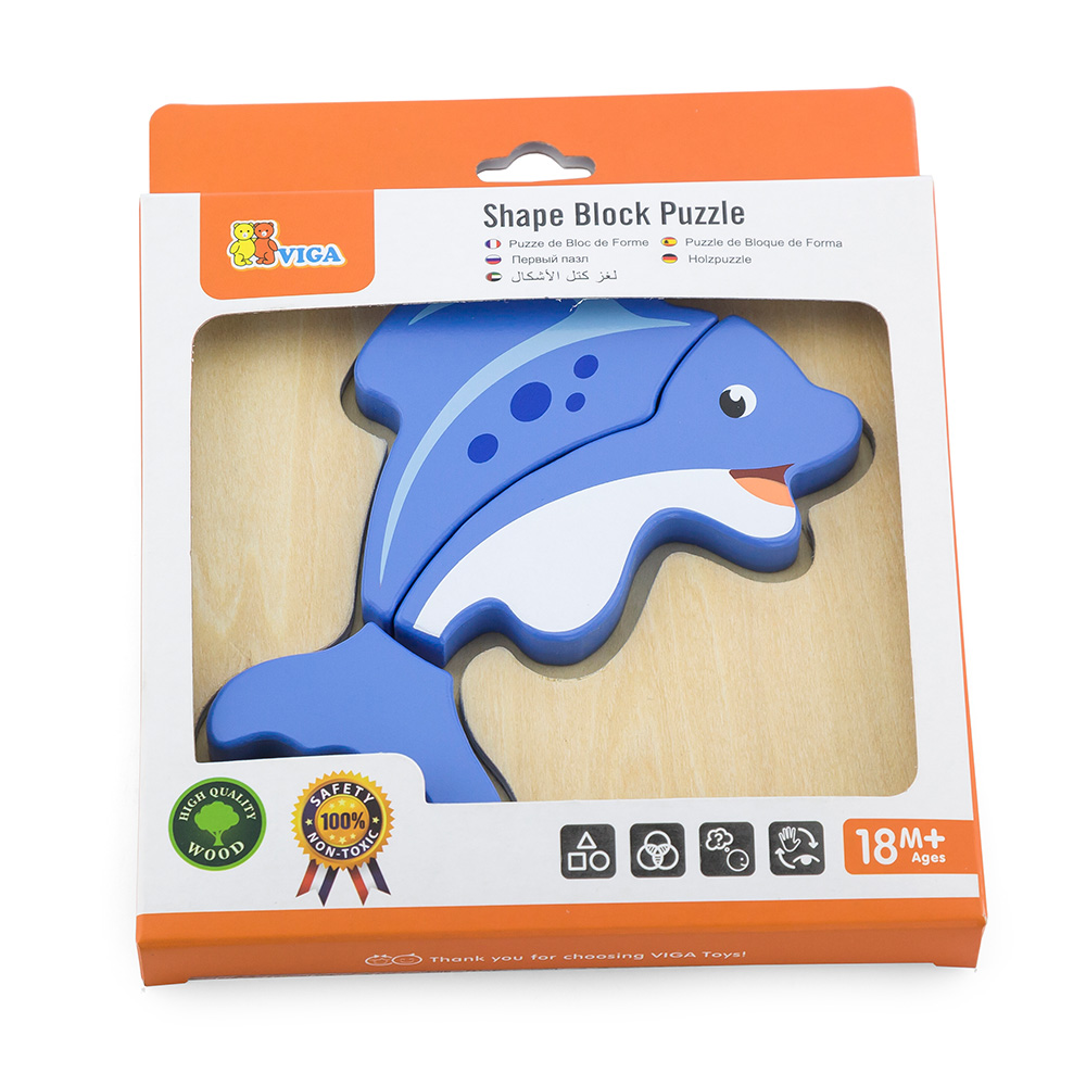 VIGA SHAPE BLOCK PUZZLE - FISH