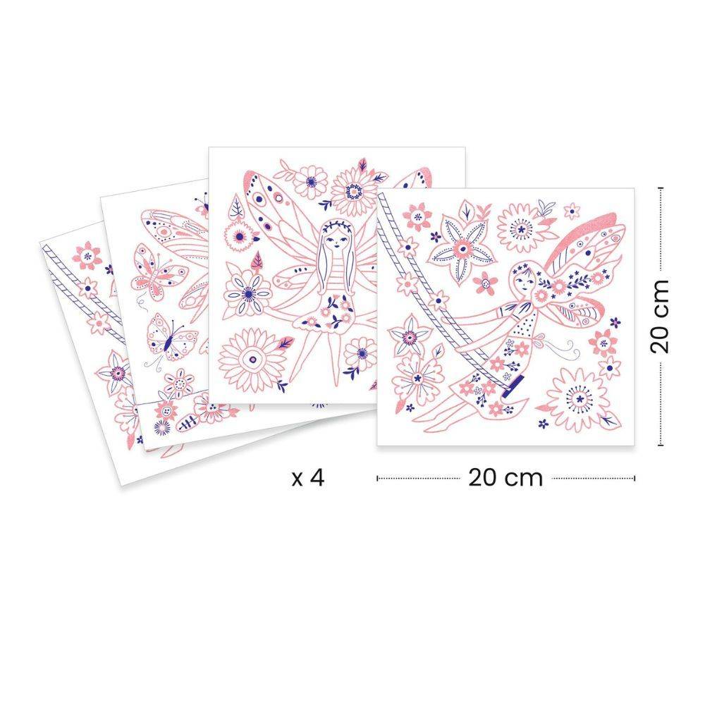 DJECO ART AND CRAFT SMALL GIFTS FOR OLDER ONES - COLOURING SURPRISES LITTLE WINGS