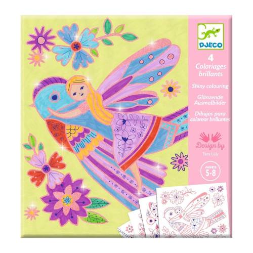 DJECO ART AND CRAFT SMALL GIFTS FOR OLDER ONES - COLOURING SURPRISES LITTLE WINGS
