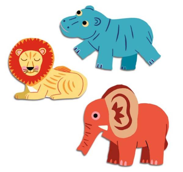 DJECO BABY STICKERS SAFARI ANIMALS