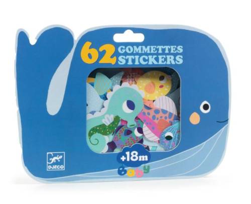 DJECO BABY STICKERS SEA ANIMALS