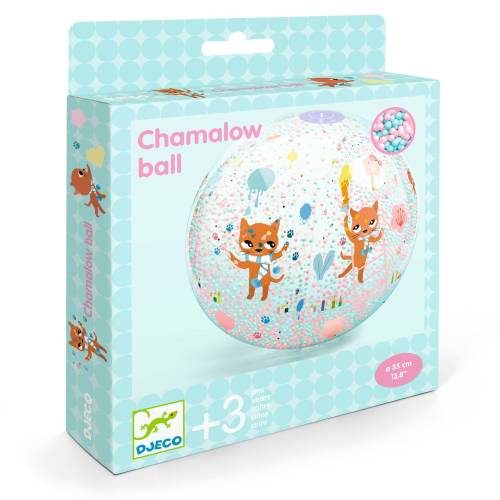 DJECO INFLATABLE BALL BALLON GONFLABLE CHAMALOW 35 CM