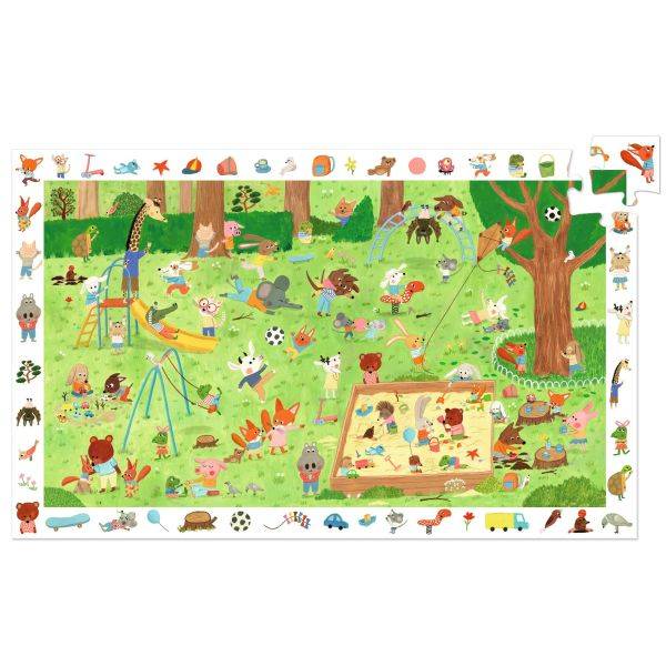DJECO LITTLE FRIENDS GARDEN - 35 PCS OBSERVATION PUZZLE - FSC MIX