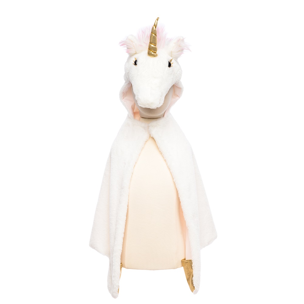 GREAT PRETENDERS UNICORN CUDDLE CAPE, SIZE US 4-6