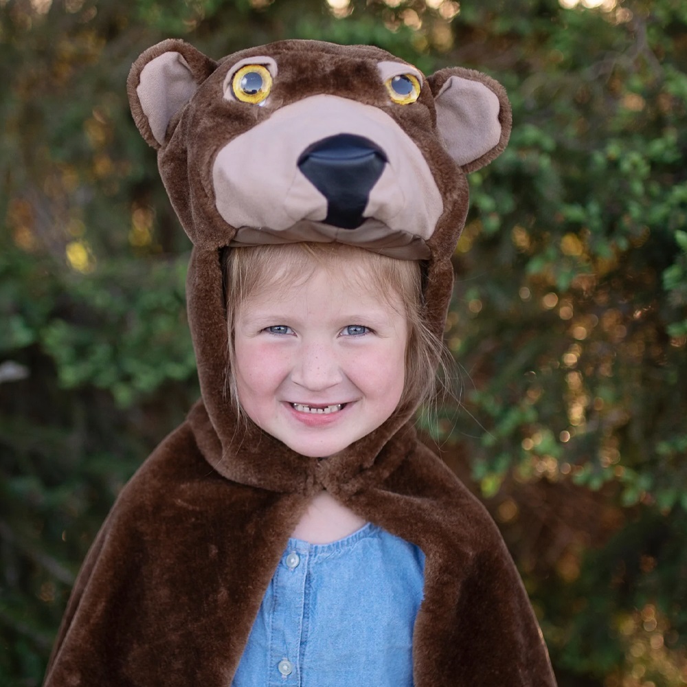 GREAT PRETENDERS WOODLAND STORYBOOK BEAR CAPE, SIZE US 4-6